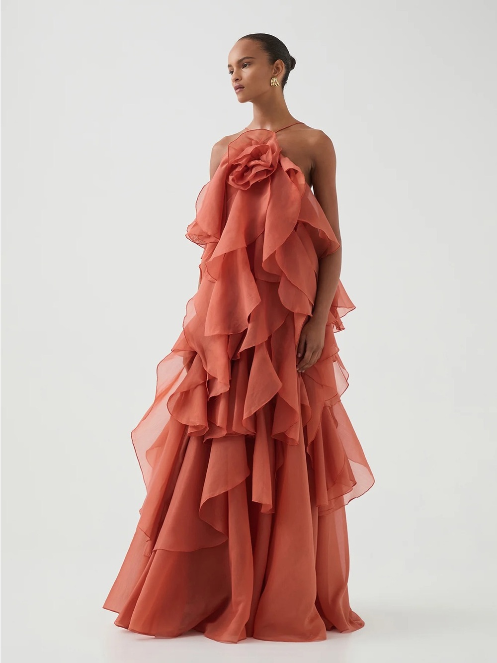 AJE PANDOREA LAYERED MAXI DRESS